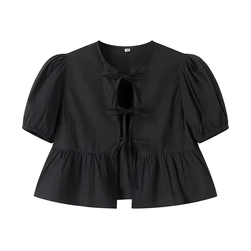 Capri Tie-Front Blouse