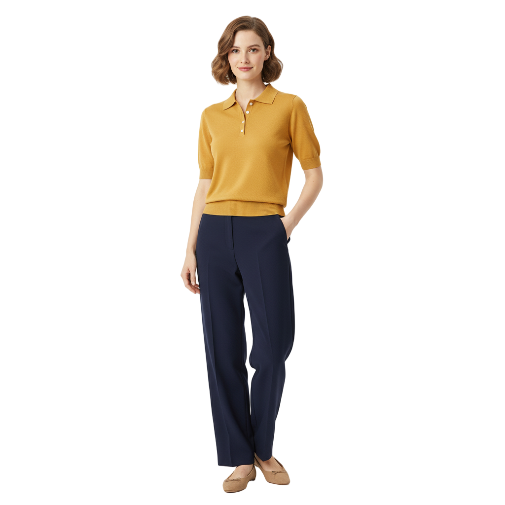 Classic Knit Polo Sweater