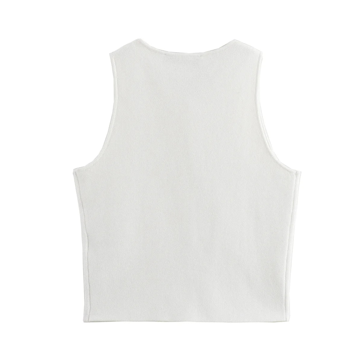 Buttoned Sleeveless Top
