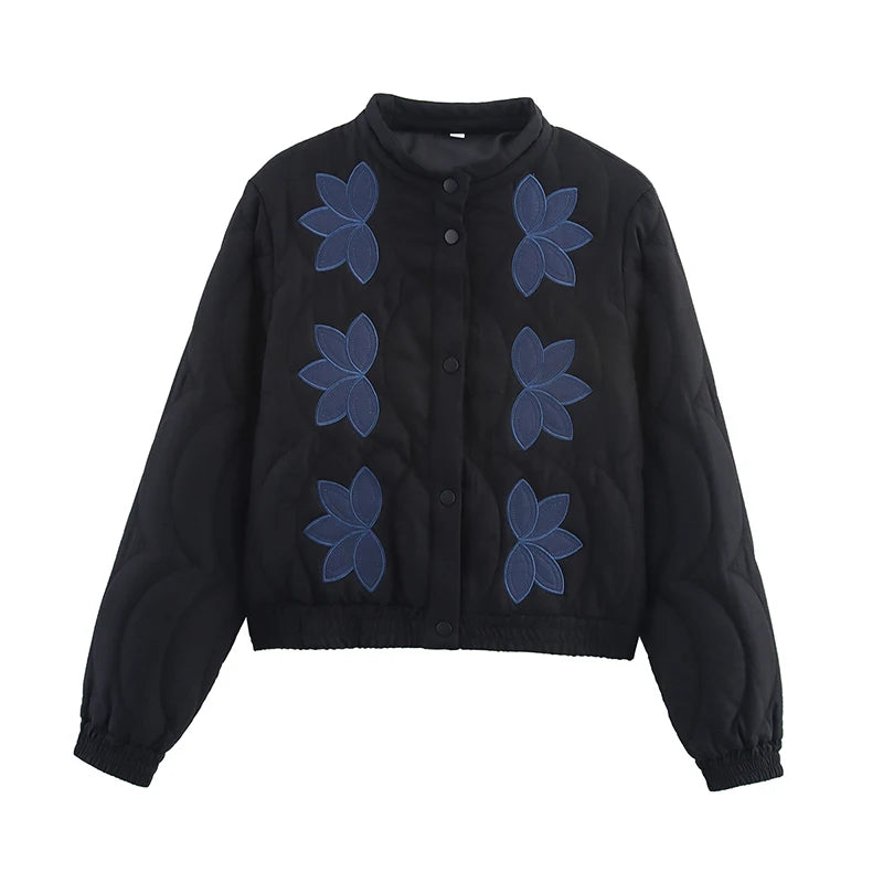 Floral Quilted Puffer Jacket – Multiple Colors