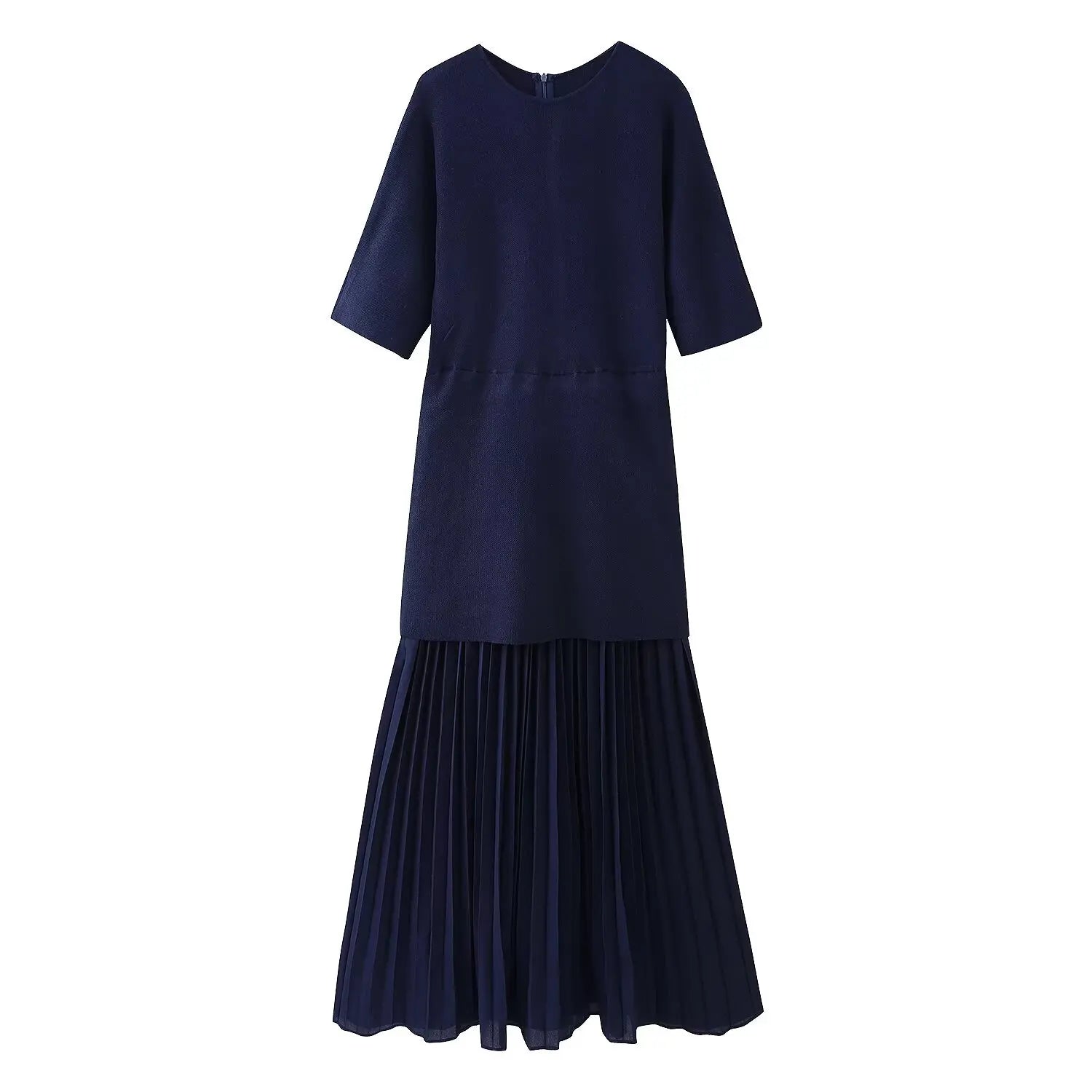 Savoy Structured Pleated Dress