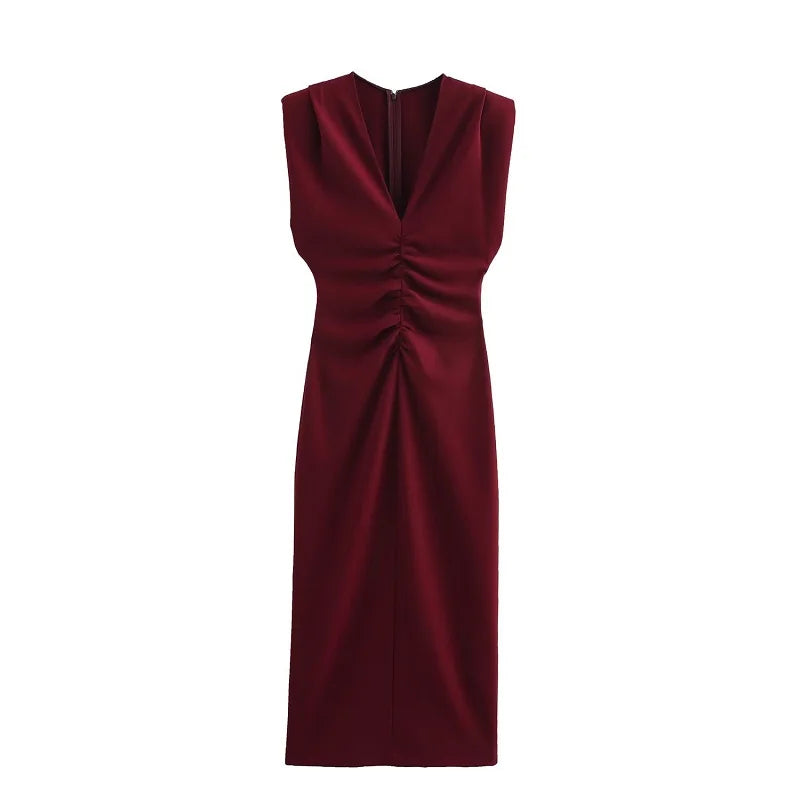 Crimson Grace Midi Dress