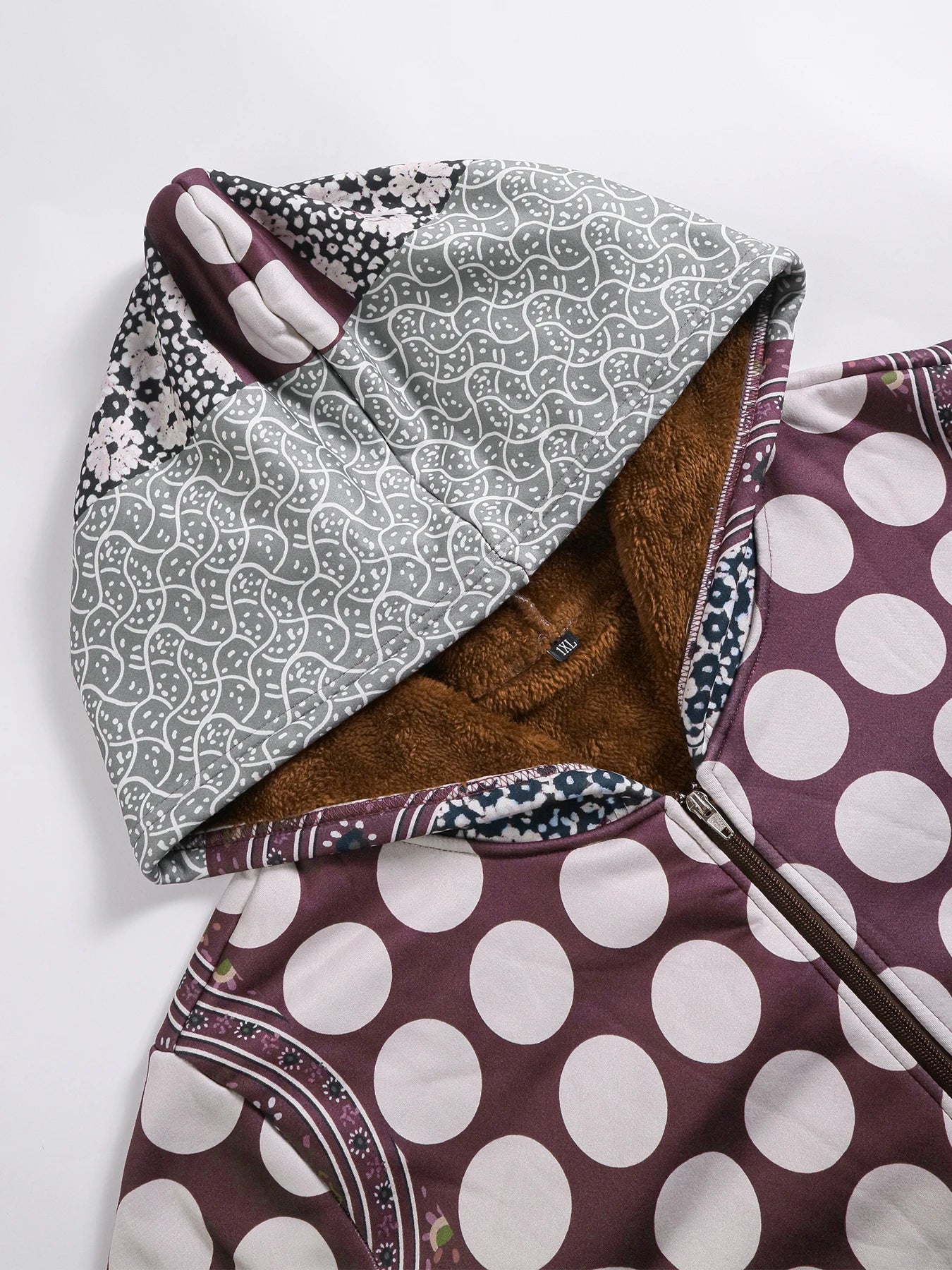 Ethnic Long Sleeve Hooded Jacket