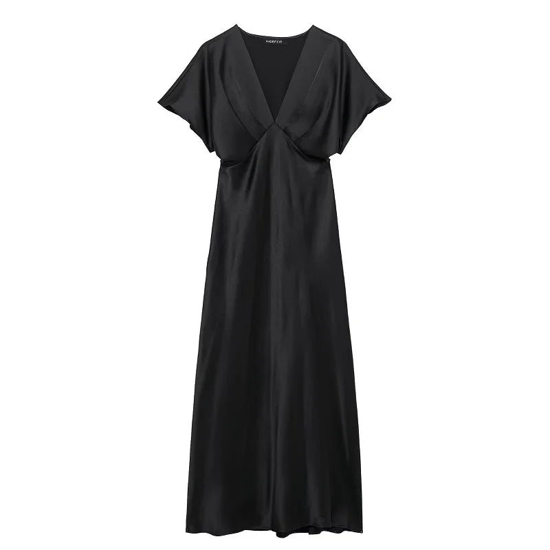 Draped Midi Dress