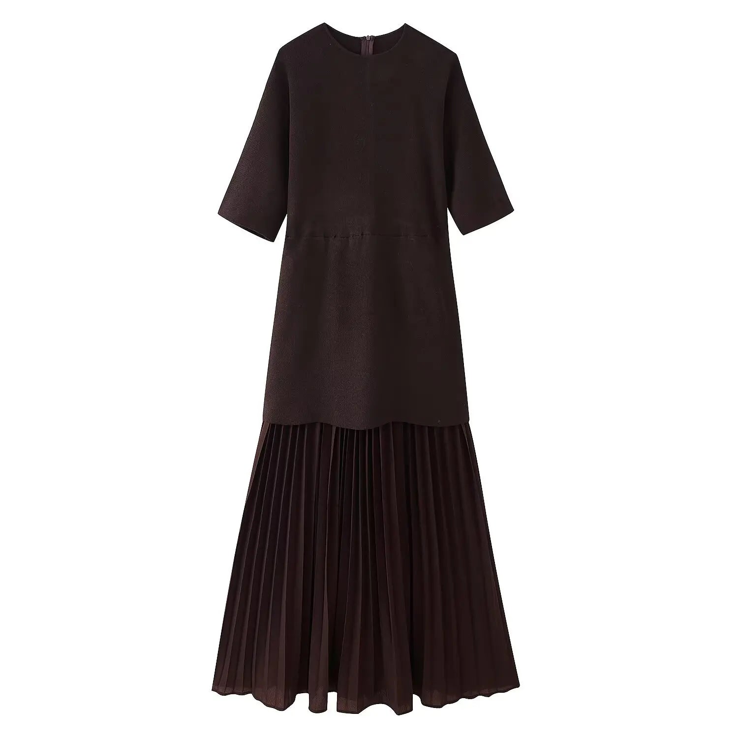 Savoy Structured Pleated Dress