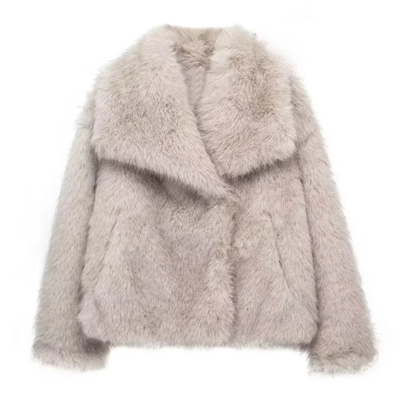 Plush Faux Fur Coat
