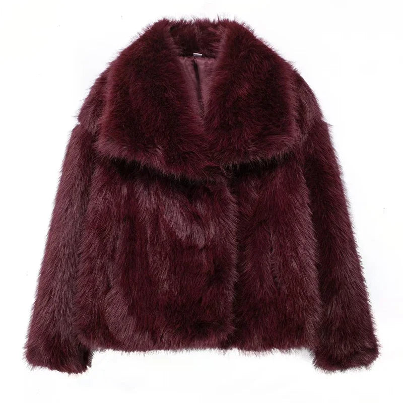 Plush Faux Fur Coat