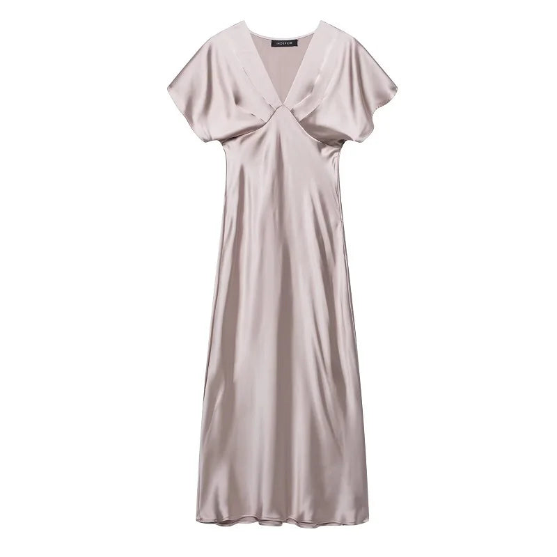 Draped Midi Dress