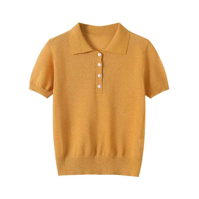 Classic Knit Polo Sweater