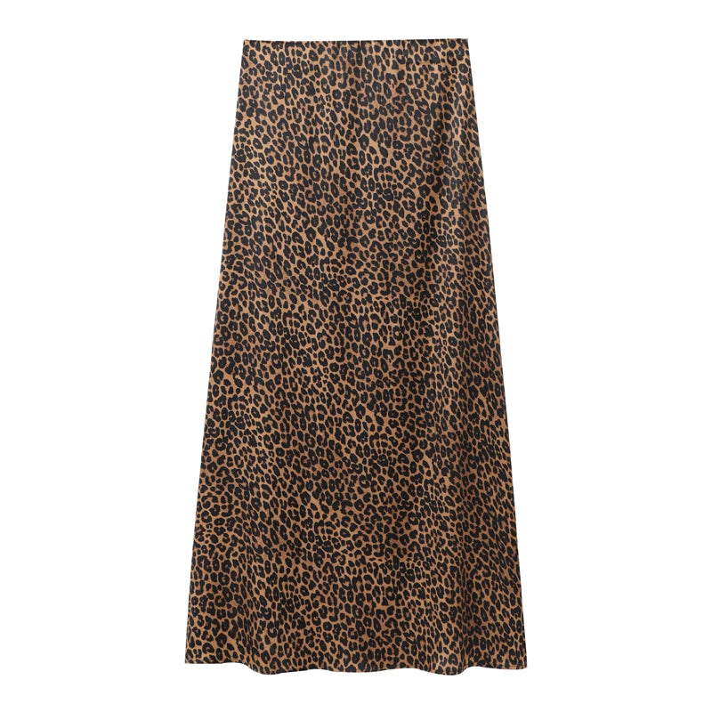 Leopard Long Skirt