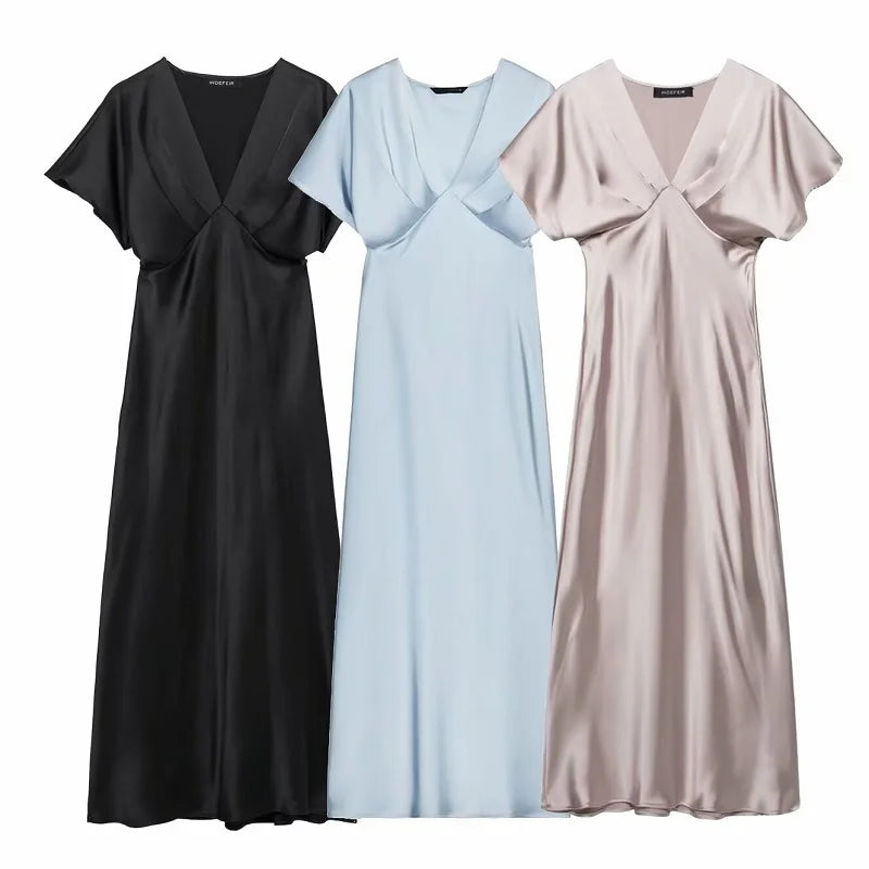 Draped Midi Dress