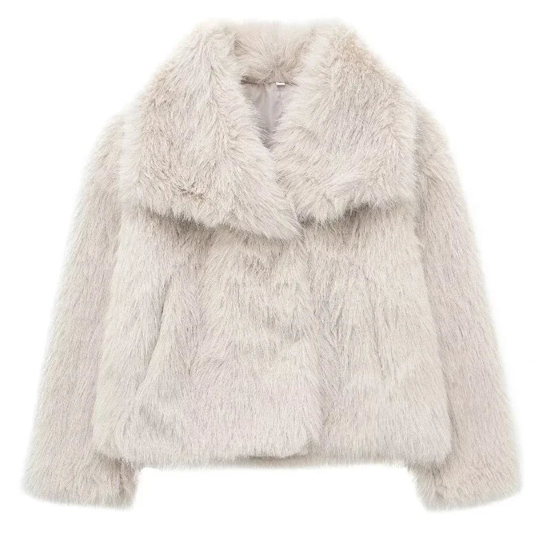 Plush Faux Fur Coat