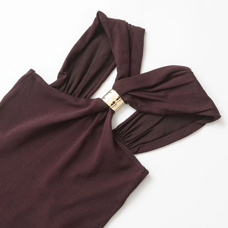 Halter Top with Ring Detail