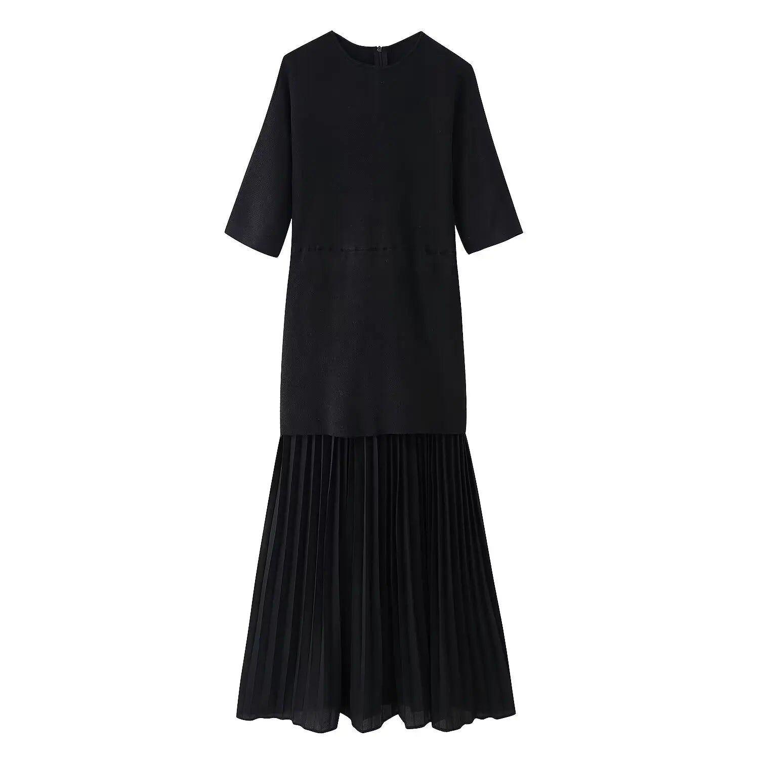 Savoy Structured Pleated Dress