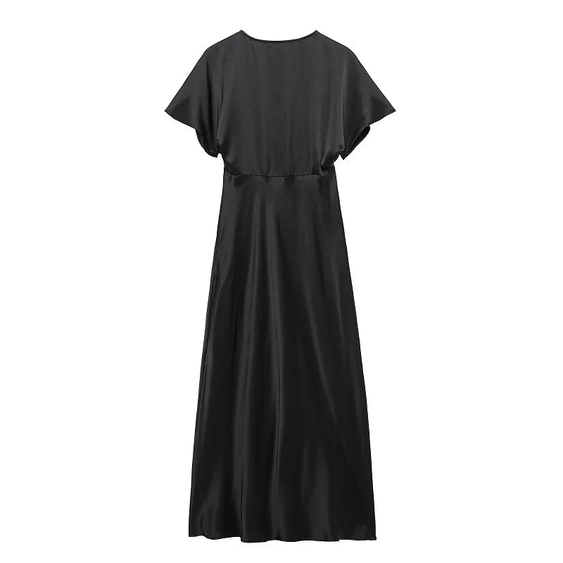 Draped Midi Dress