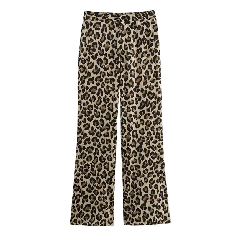 Vintage Leopard Print Pants