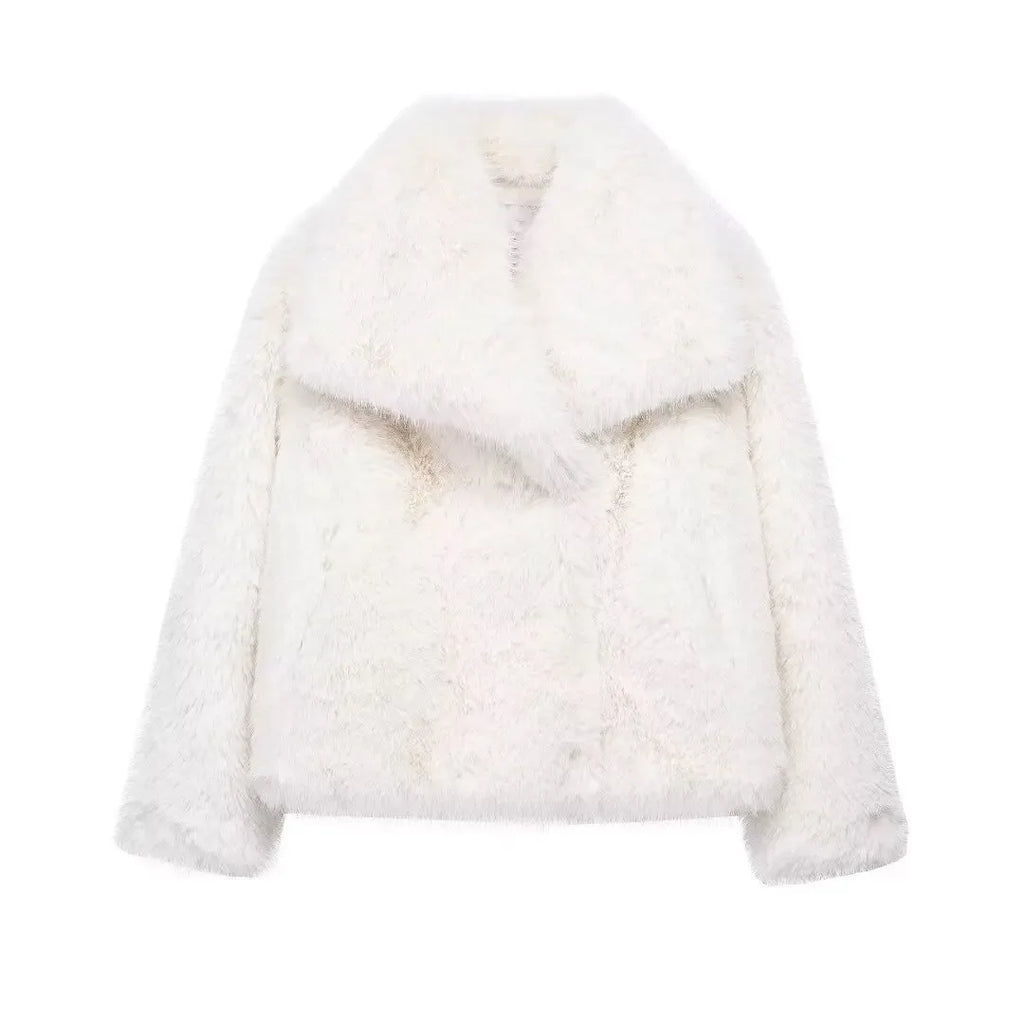 Plush Faux Fur Coat