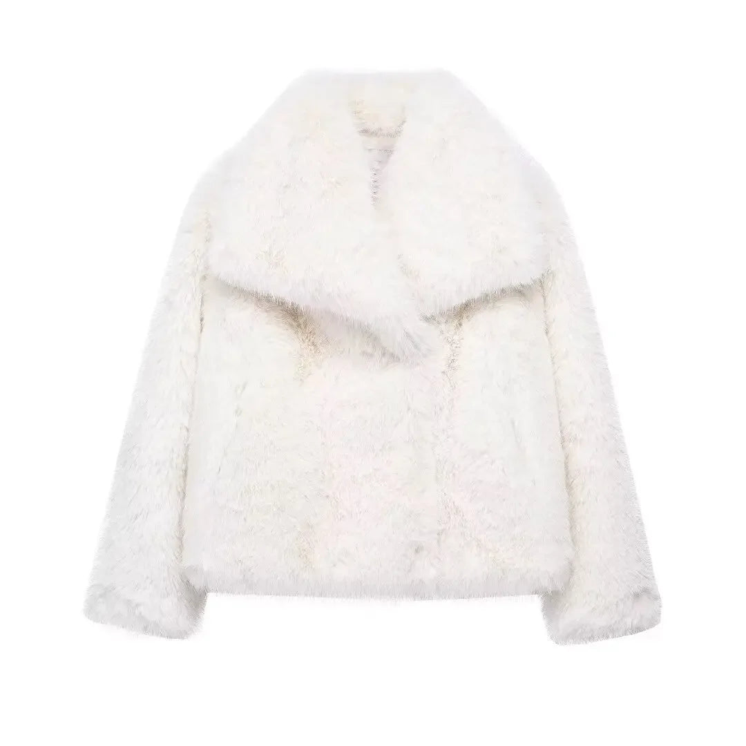 Plush Faux Fur Coat